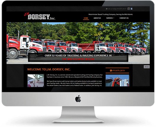 Trucking Company Web Design